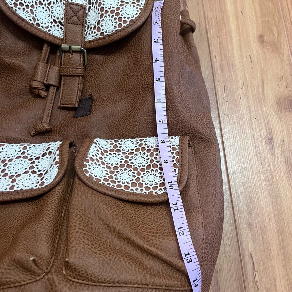 Boho Look faux leather Backpack - Picture 6 of 7